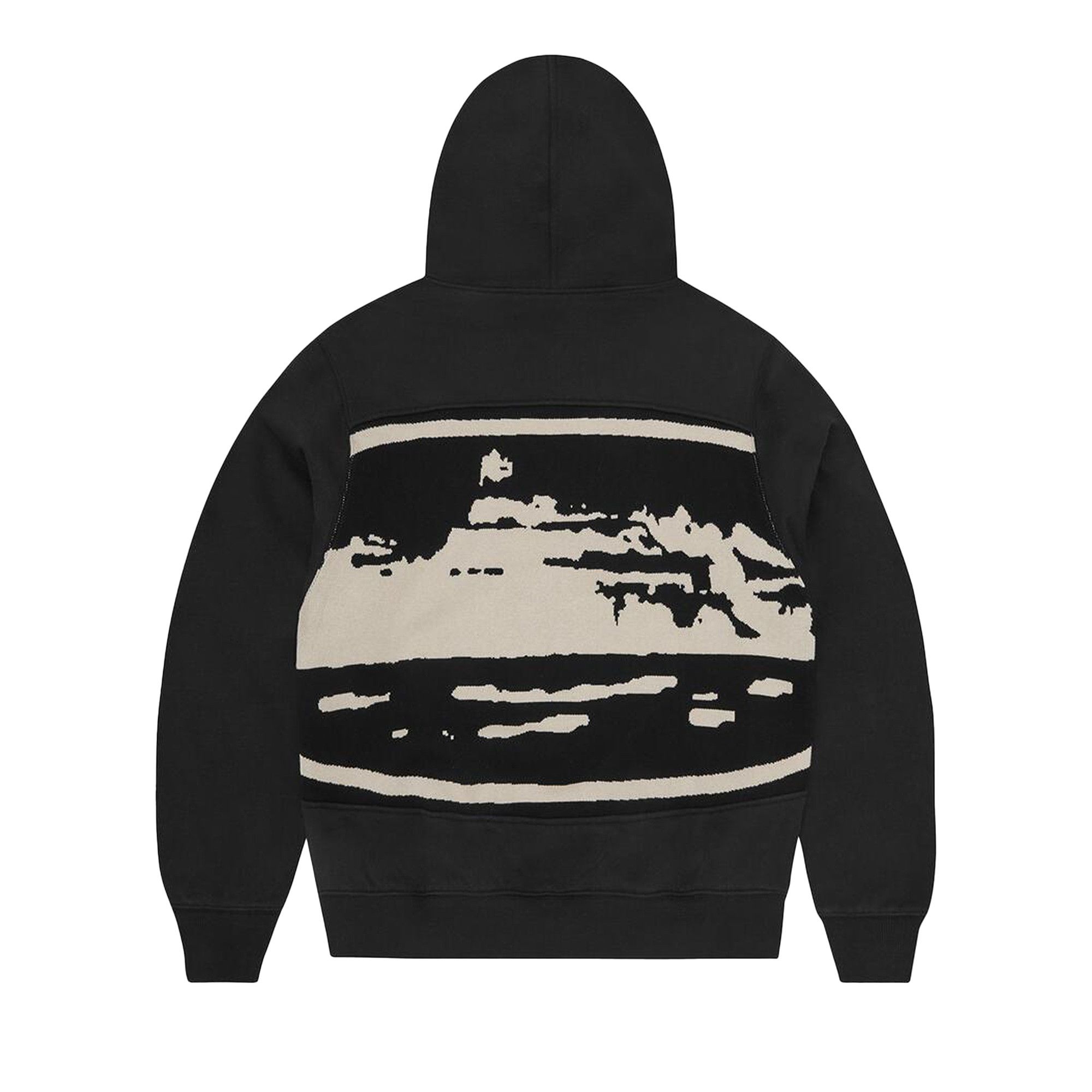 Buy Corteiz Island Mixed Panel Zip Hoodie 'Black' - CRTZ4901