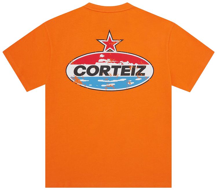Corteiz Motor Heavyweight Tee Orange