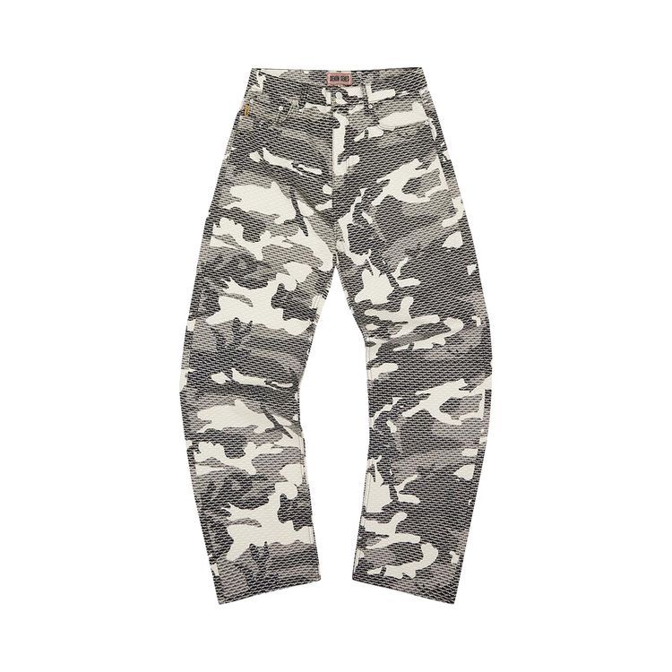 Corteiz Alc Camo Denim Jeans Arctic