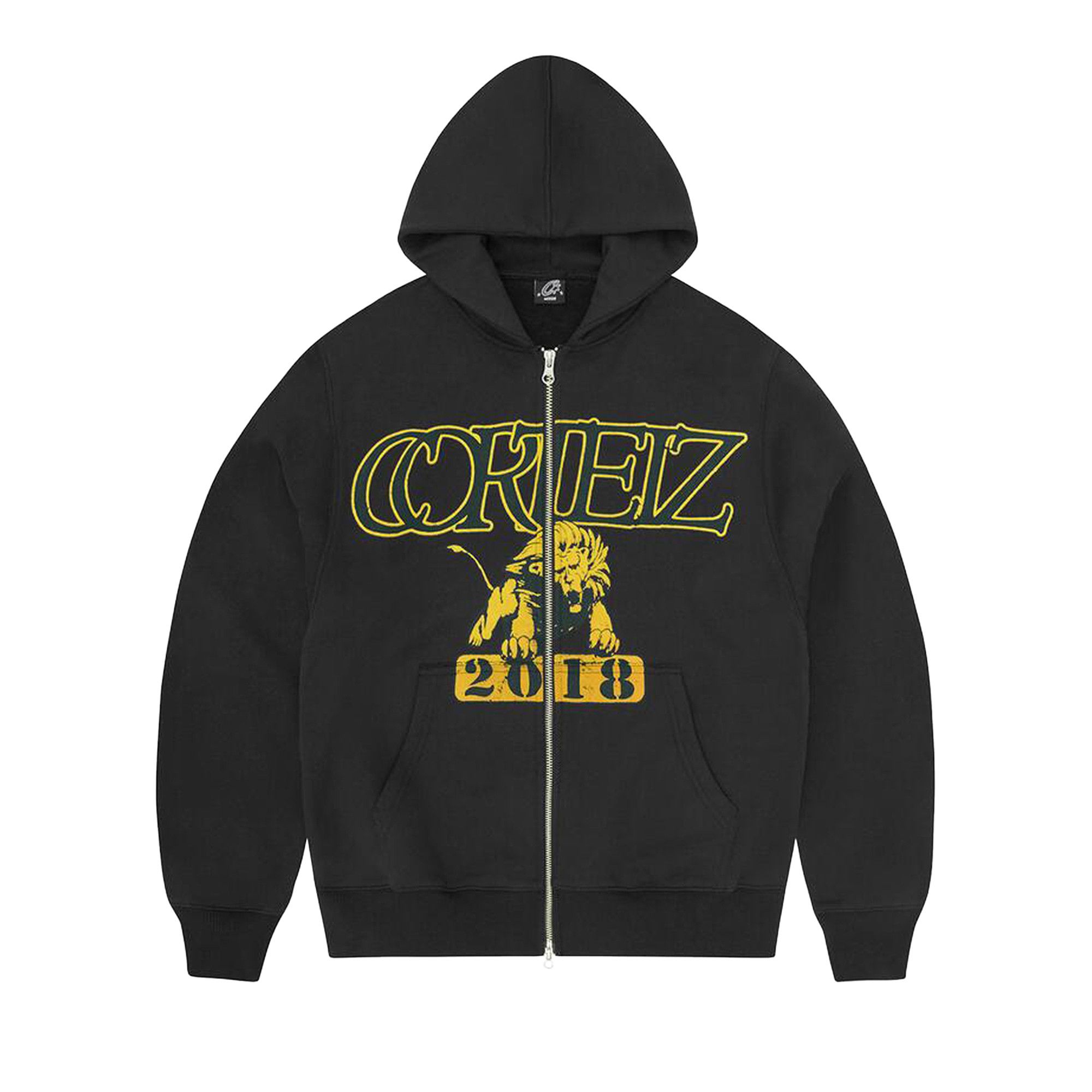Buy Corteiz Lion Varsity Zip Hoodie 'Black' - CRTZ0511 001 | GOAT