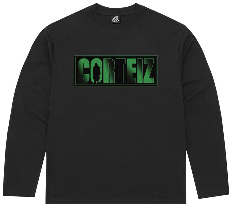 Corteiz Shadow Man Long Sleeve Tee Black