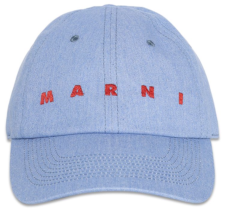 Marni Logo Cap Iris Blue