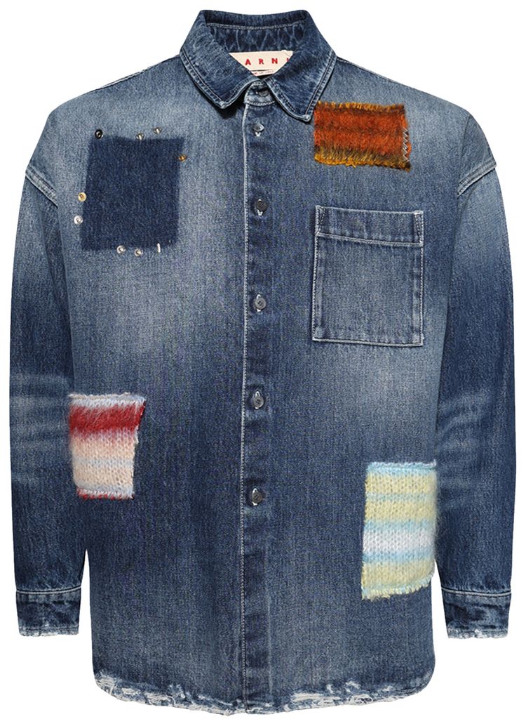 Marni Patch Overshirt Denim