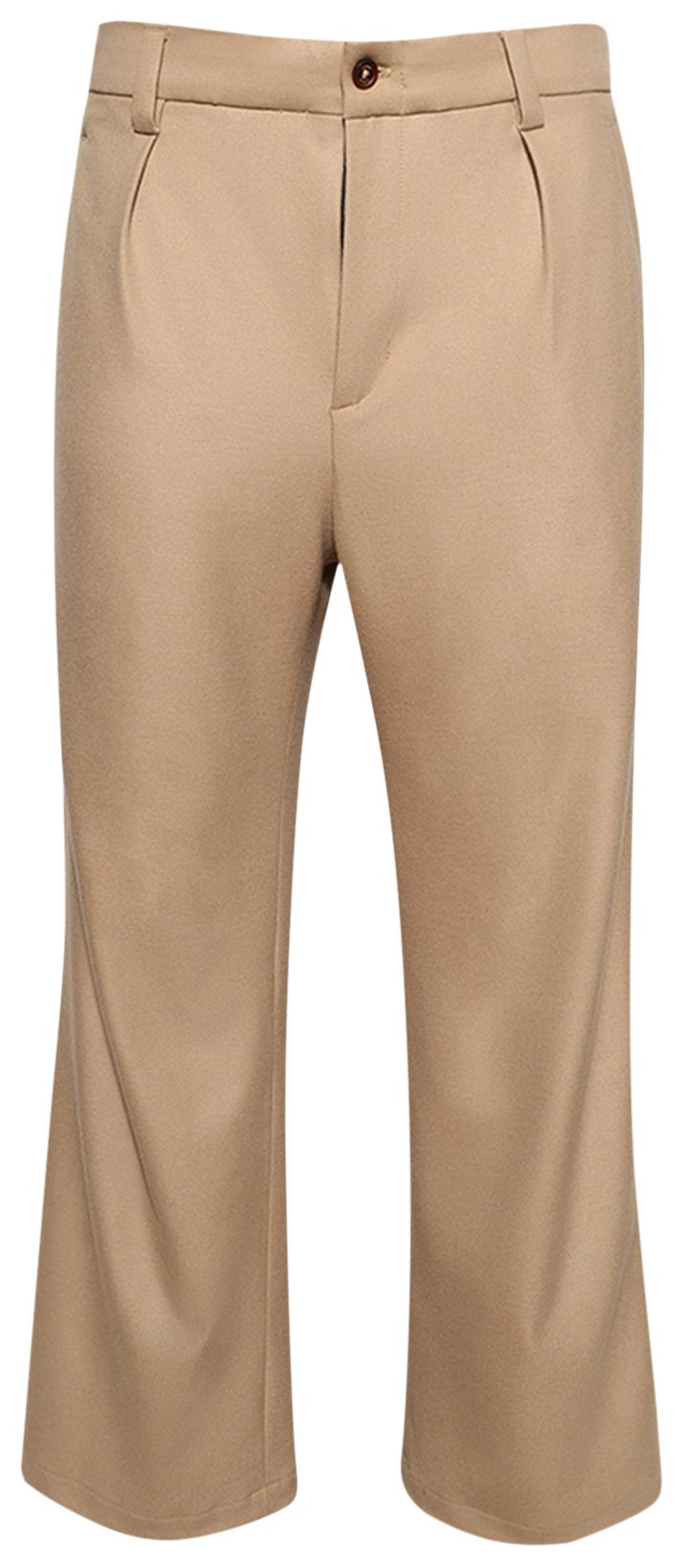 Nahmias Pleated Trousers Sand Tropical Wool