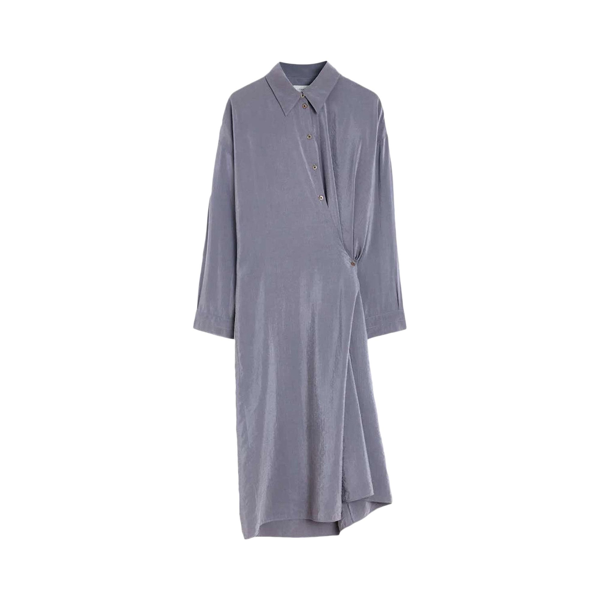 Buy Lemaire Straight Collar Twisted Dress 'Asphalt' - DR1092