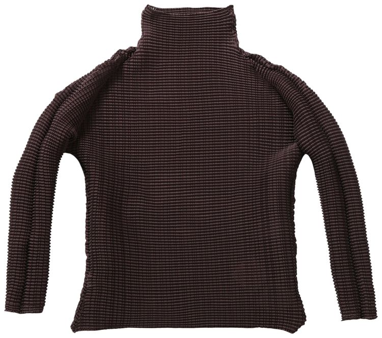 Issey Miyake Wooly Pleats 56 Shirt Nasu Brown