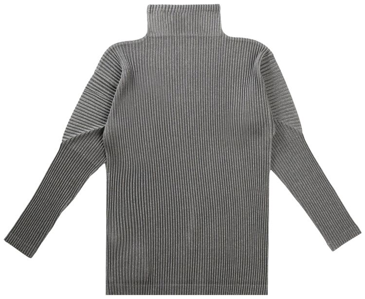 Homme Plisse Issey Miyake Heather Pleats Top Grey