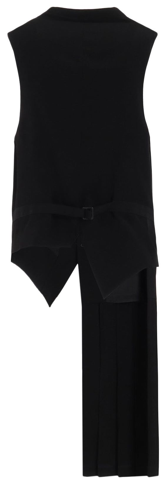 Yohji Yamamoto Pour Homme Pleated Vest Black