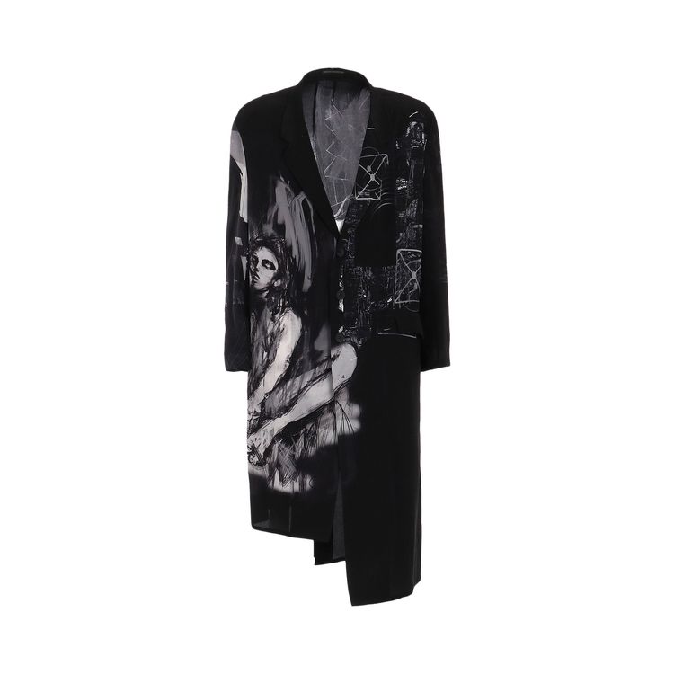 Yohji Yamamoto Pour Homme Portrait Pt Asymmetry Jacket Black
