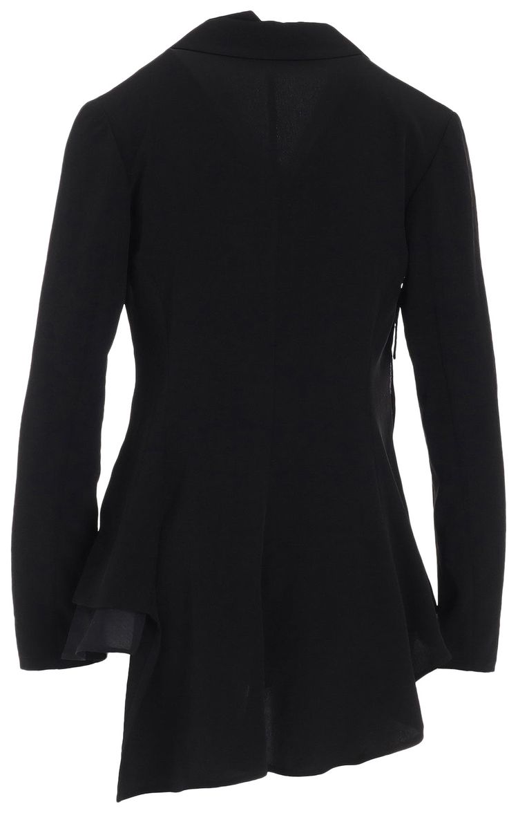 Yohji Yamamoto 2 Layered Wrap Jacket Black