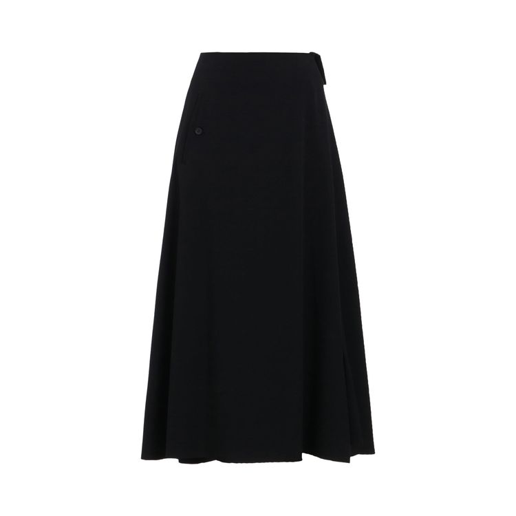 Yohji Yamamoto R Pocket Skirt Black