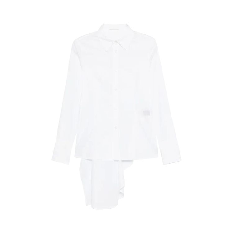 Yohji Yamamoto L Draped Blouse White