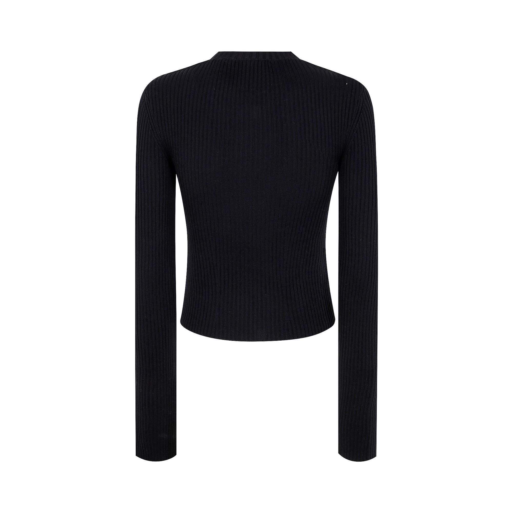 Buy Ann Demeulemeester Terna Cropped Zipped Cardigan 'Black
