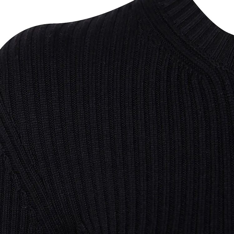 Ann Demeulemeester Terna Cropped Zipped Cardigan Black