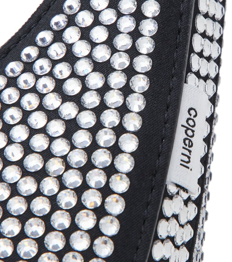 Coperni Crystal Embellished Mini Swipe Bag Black Crystal
