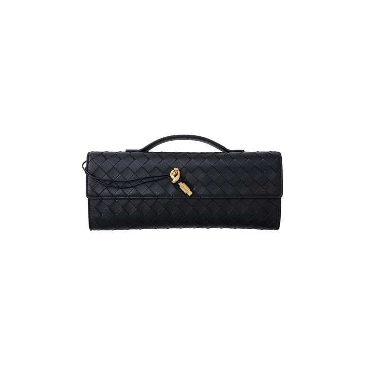 Bottega Veneta Andiamo Long Clutch BlackBrass