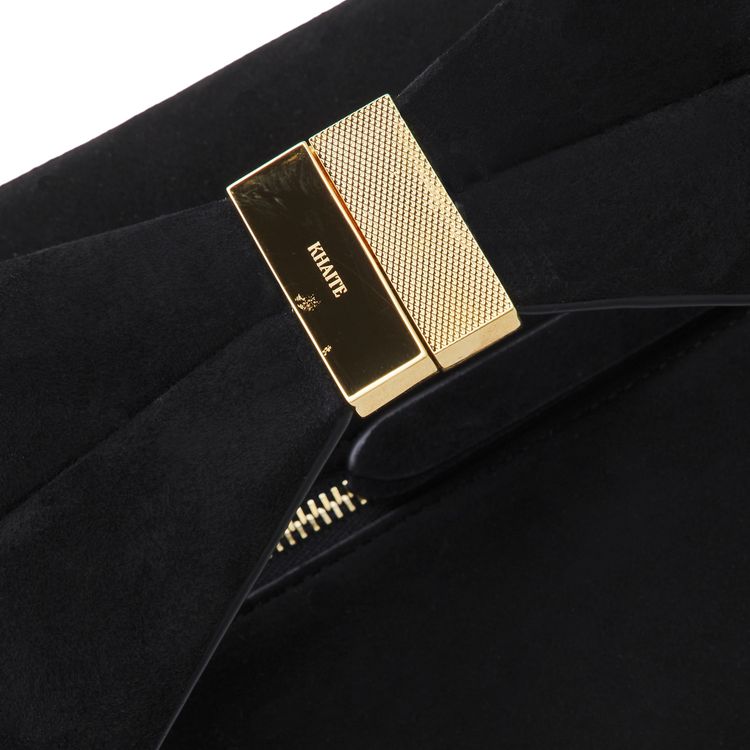 Khaite Small Olivia Hobo With Hardware Black