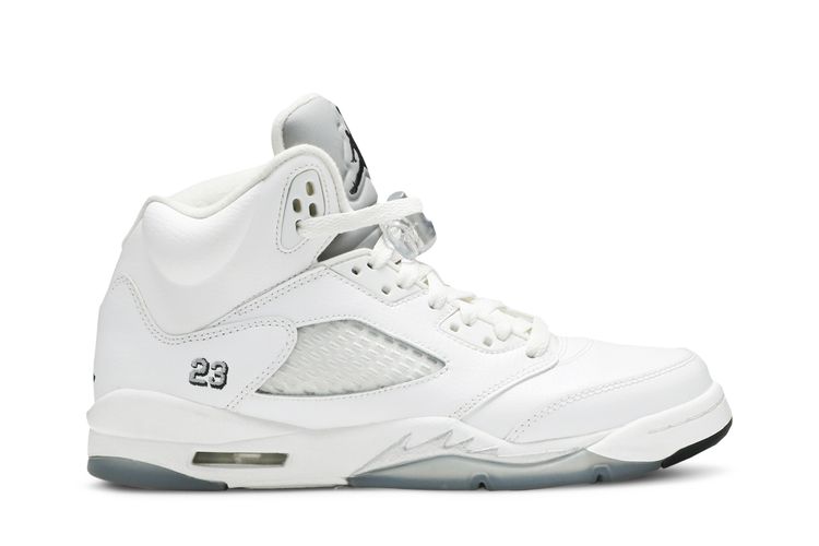 Air Jordan 5 Retro BG White Metallic 2015