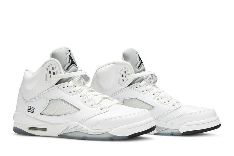 Air Jordan 5 Retro BG White Metallic 2015