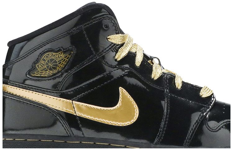 Air Jordan 1 Phat GS Black Metallic Gold