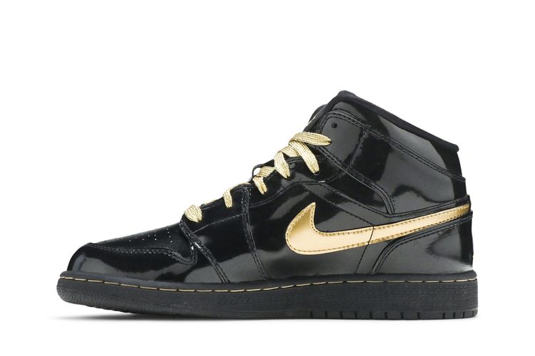 Air Jordan 1 Phat GS Black Metallic Gold