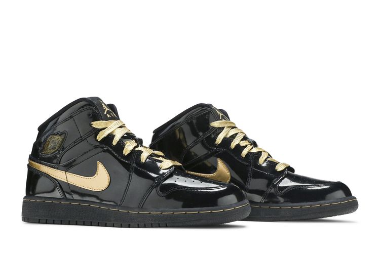 Air Jordan 1 Phat GS Black Metallic Gold