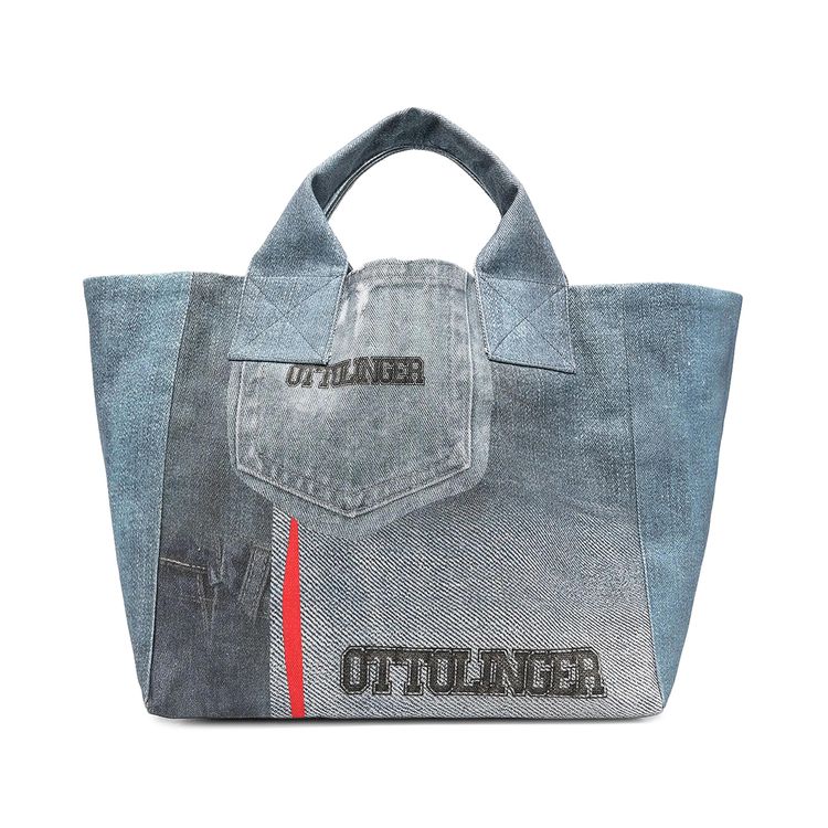 Ottolinger Denim Tote Bag Denim Print