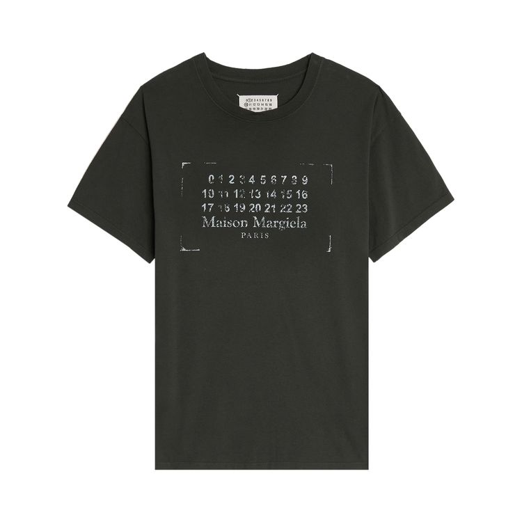 Maison Margiela Ring Spun Jersey T Shirt Washed Black