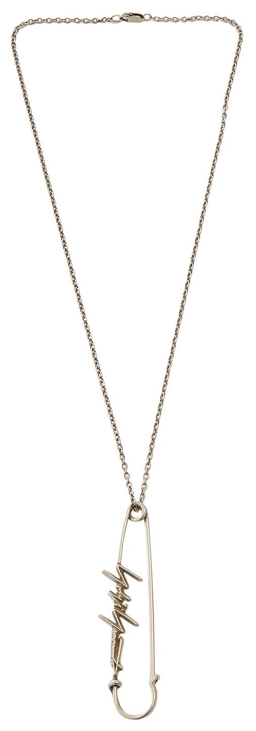 Yohji Yamamoto Pour Homme Safety Pin Silver