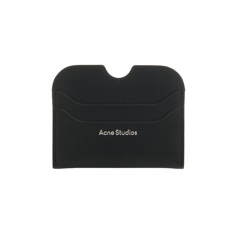 Acne Studios Leather Card Holder Black