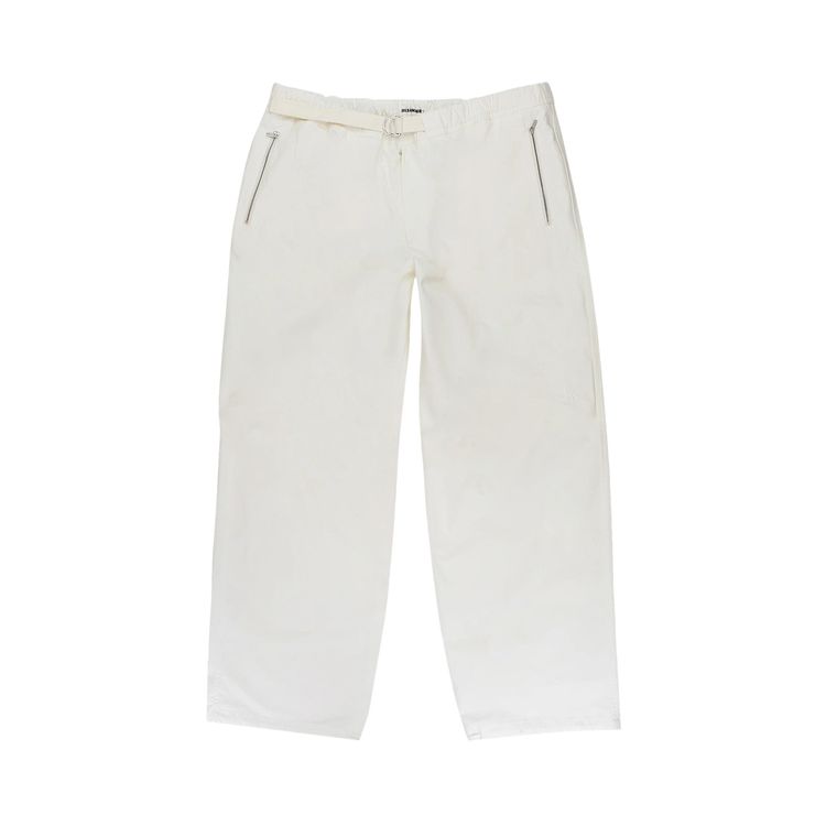 Jil Sander Drawstring Trousers White