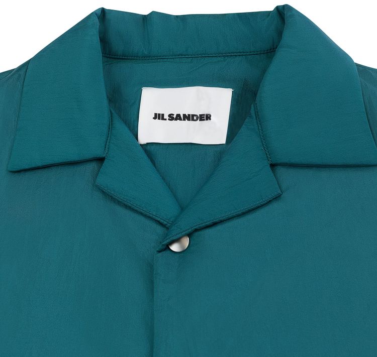 Jil Sander Short Sleeve Shirt Teal