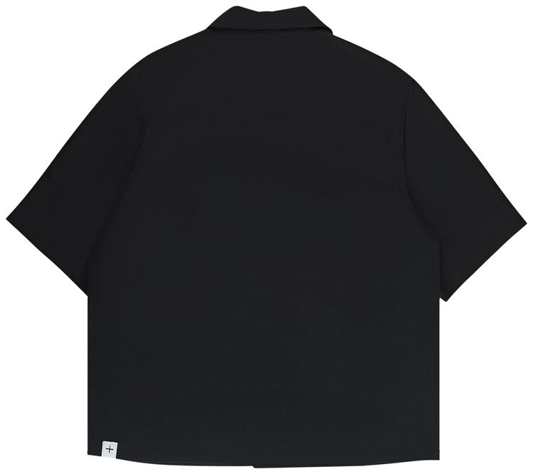 Jil Sander Poplin Short Sleeve Shirt Black