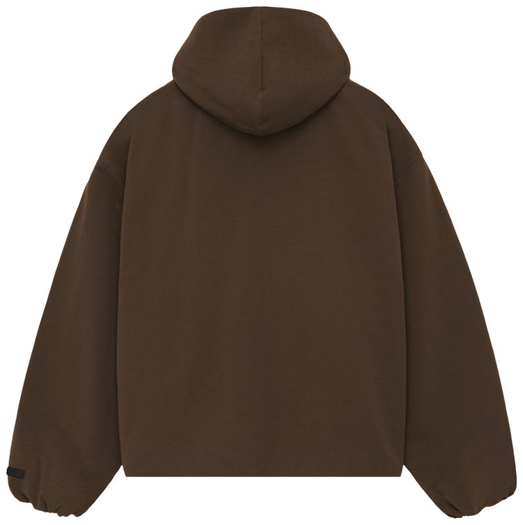 Fear of God Essentials Military Nylon Hooded Anorak Brown
