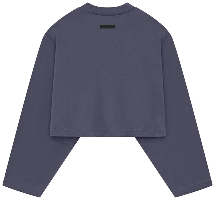 Fear of God Essentials Tri Blend Cropped Longsleeve Shirt Marine