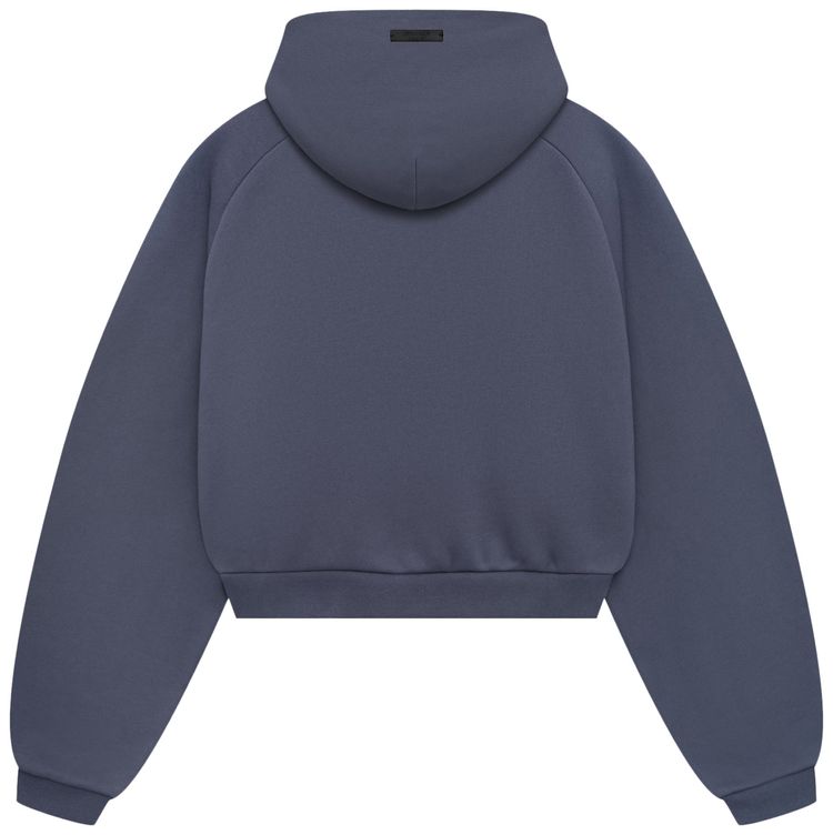 Fear of God Essentials Fleece Cropped Hoodie Marine