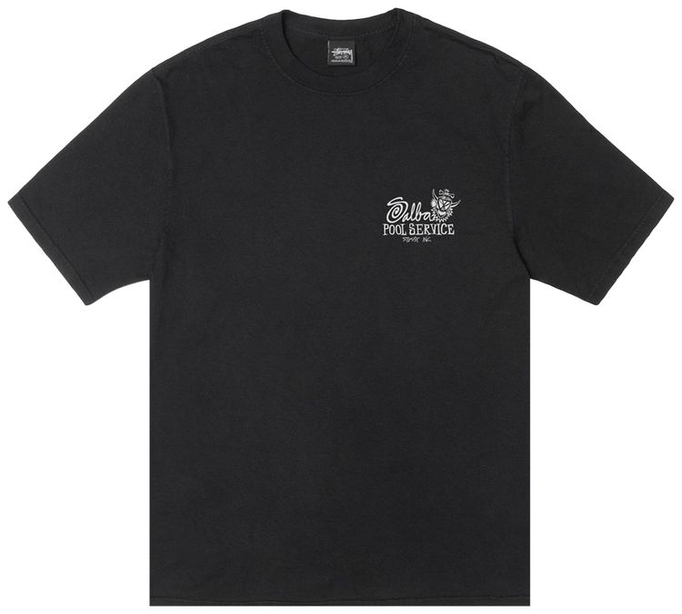 Stussy Pool Service Tee Pigment Dyed Black