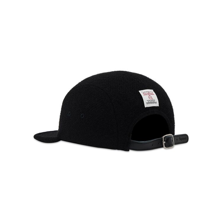 Supreme Harris Tweed Camp Cap Black