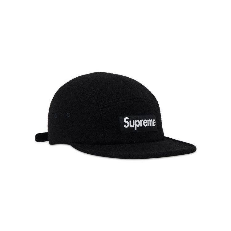 Supreme Harris Tweed Camp Cap Black