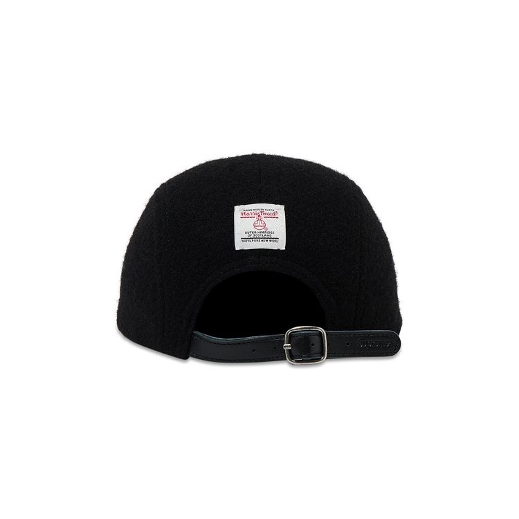 Supreme Harris Tweed Camp Cap Black