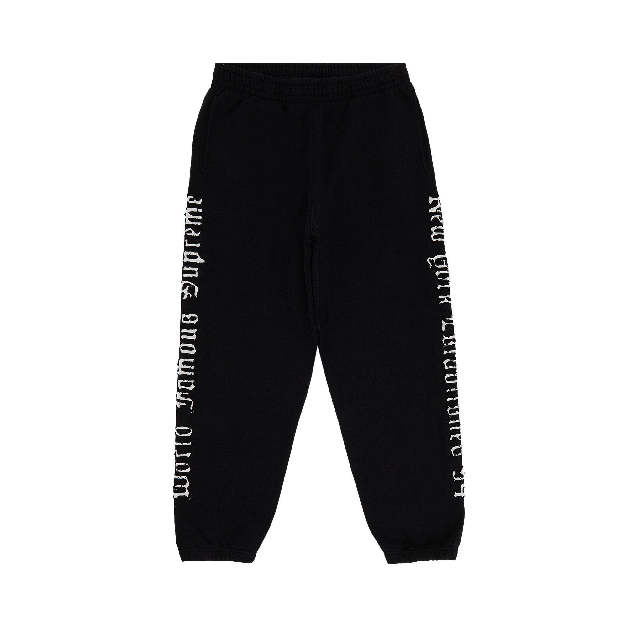 Buy Supreme Contrast Cutout Sweatpant 'Black' - SS25P40 Buy Supreme Contrast Cutout Sweatpant 'Black' - SS25P40