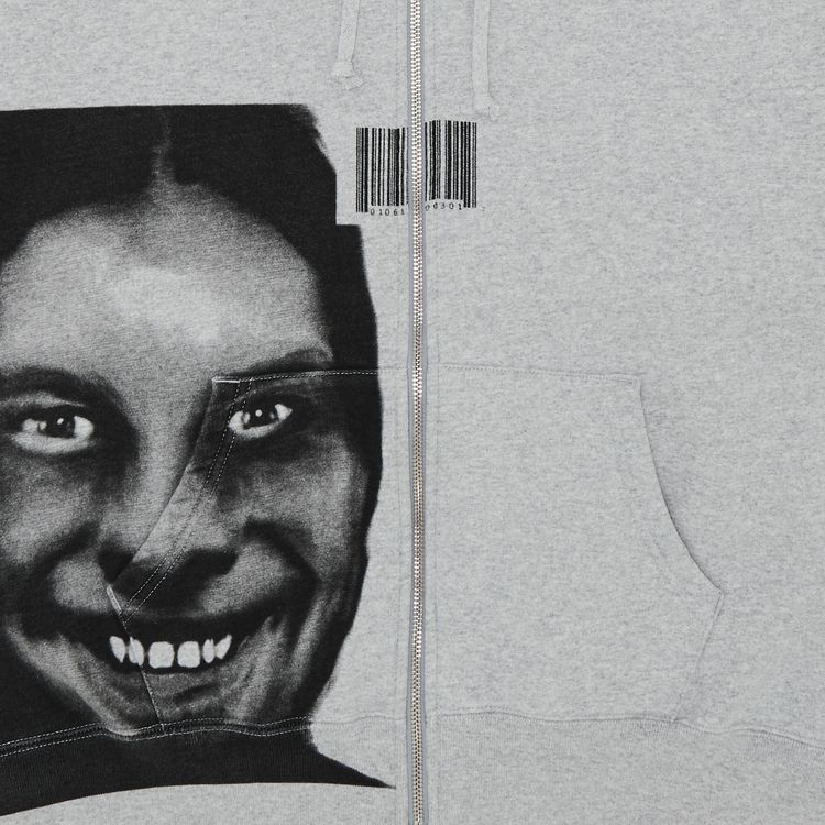 Supreme x Aphex Twin Zip Up Hooded Sweatshirt Heather Grey
