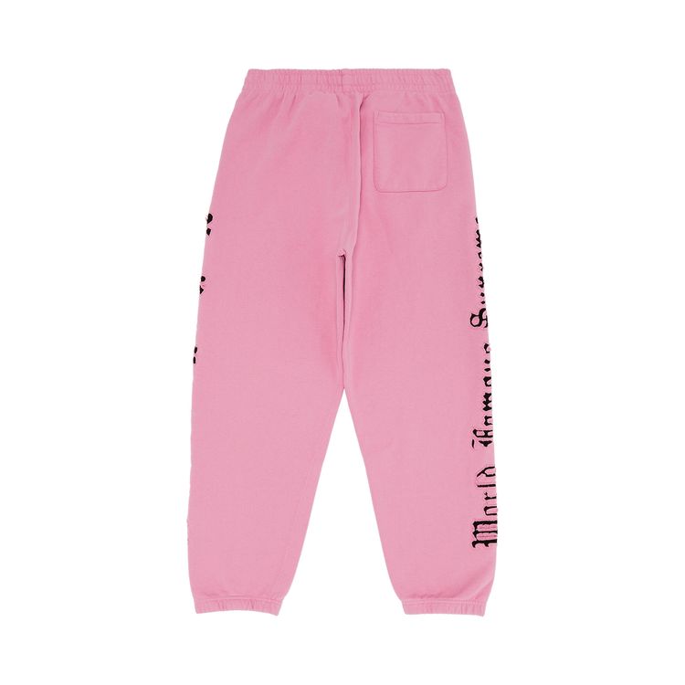 Supreme Contrast Cutout Sweatpant Pink