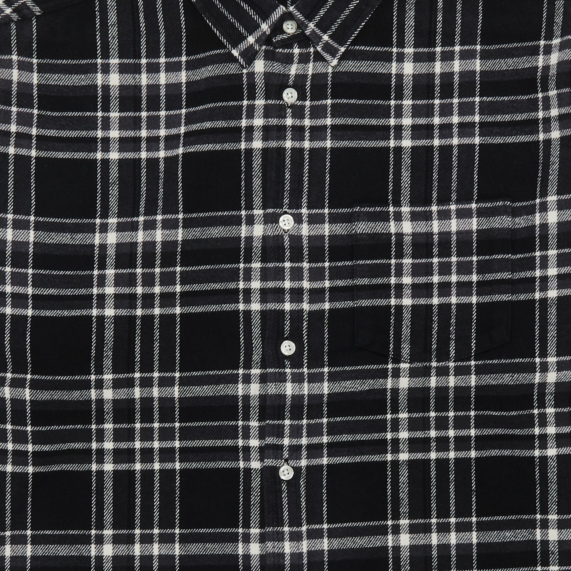 Buy Supreme Old English Plaid Flannel Shirt 'Black