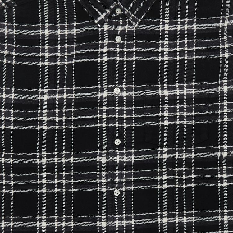 Supreme Old English Plaid Flannel Shirt Black