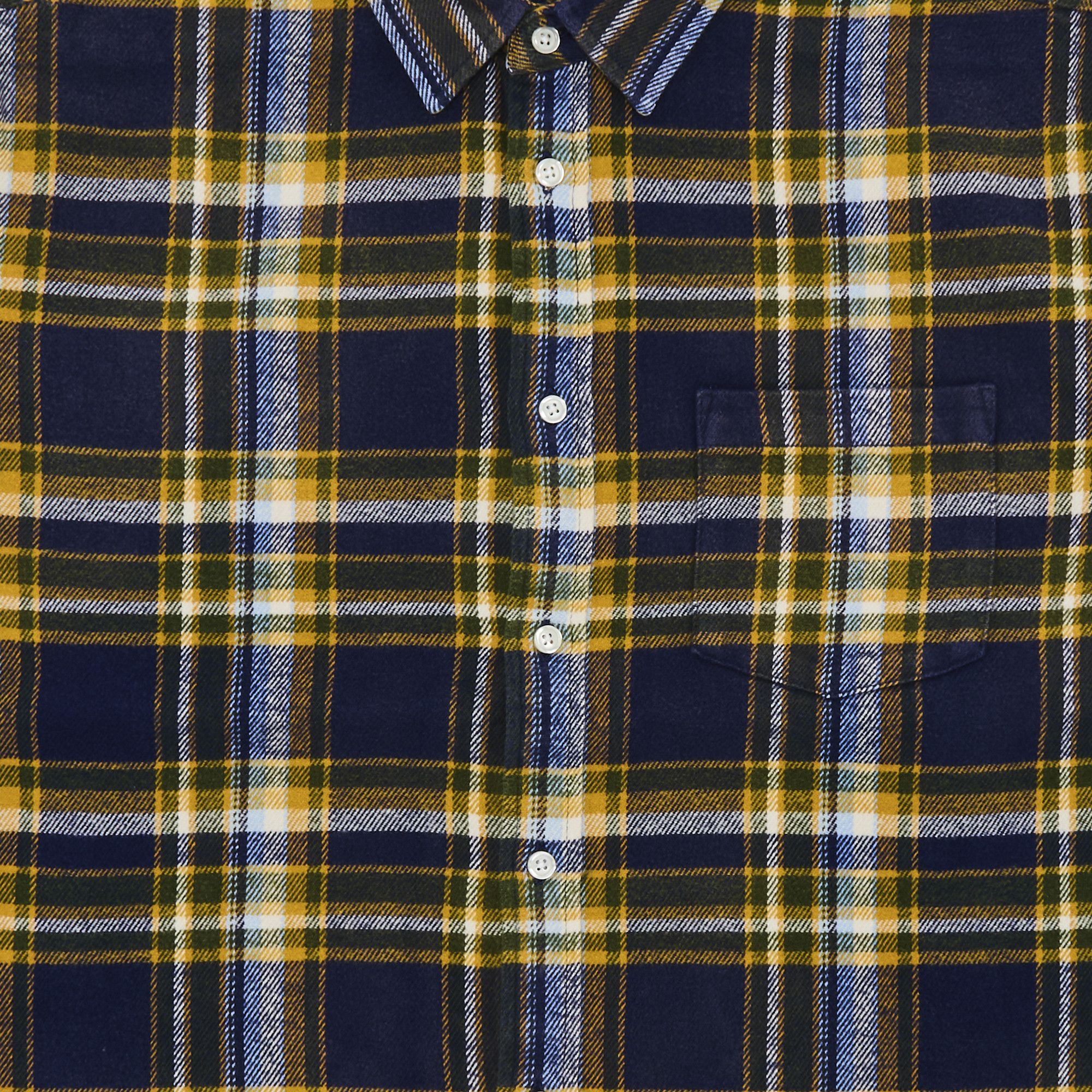 Buy Supreme Old English Plaid Flannel Shirt 'Navy' - SS25S13 NAVY