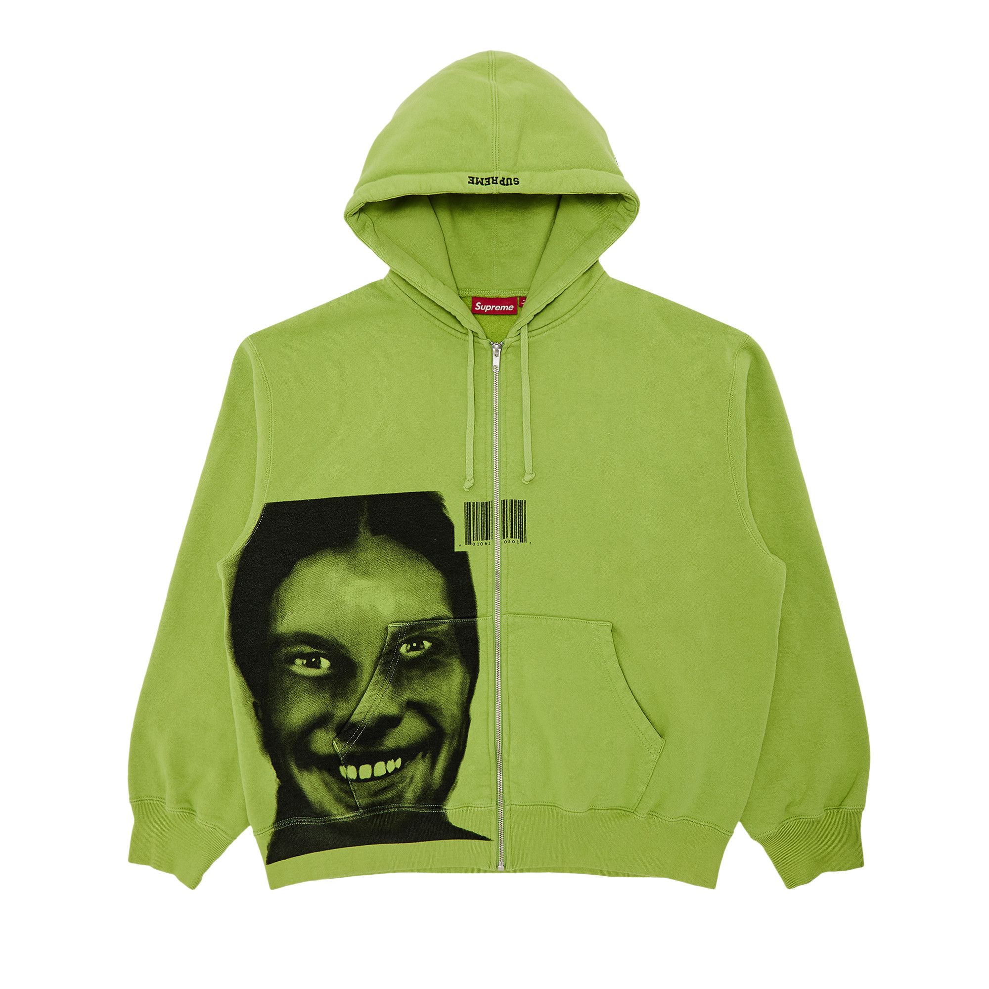 Buy Supreme x Aphex Twin Zip Up Hooded Sweatshirt 'Lime
