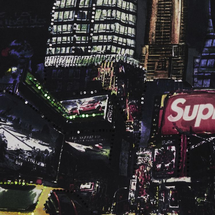 Supreme Skyline Sequin Long Sleeve Top Night