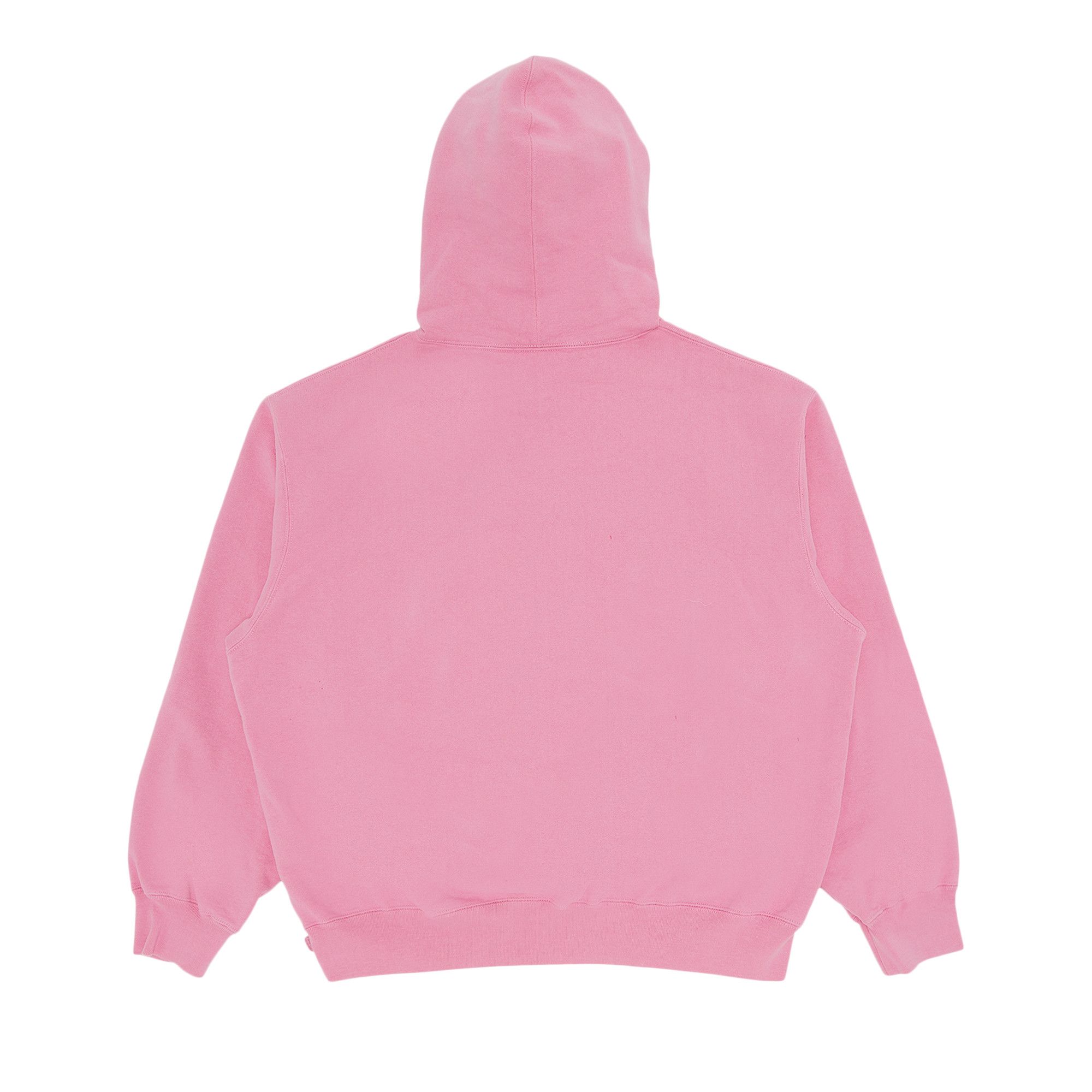 Buy Supreme Contrast Cutout Hooded Sweatshirt 'Pink' - SS25SW44