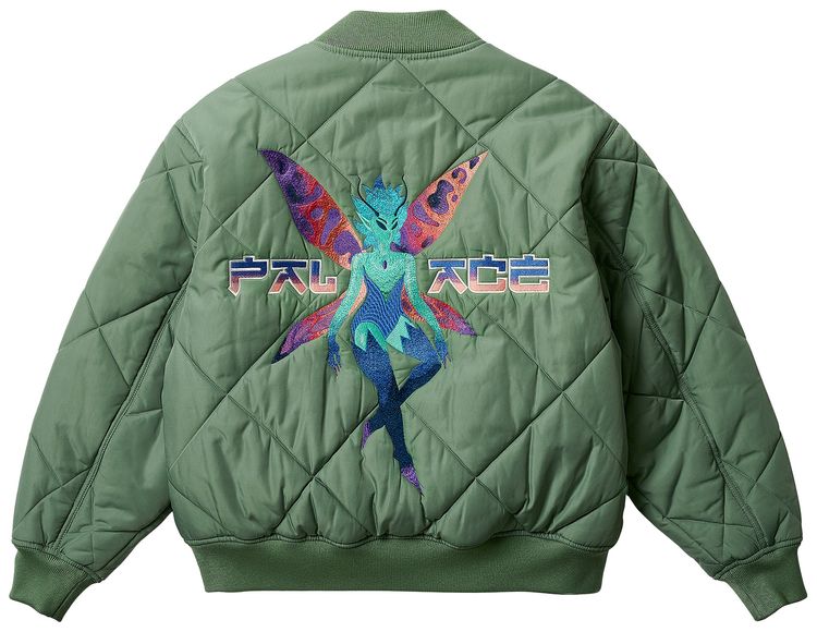 Palace Fairy Bomber Jacket Olive